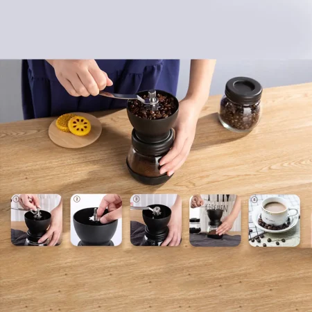 آسیاب دستی دو مخزنه