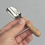 سرتاس قهوه دسته چوبی سایز کوچک