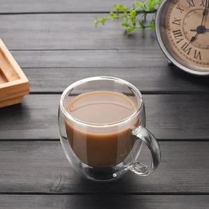 ماگ دوجداره دسته دار وارداتی 100 میل